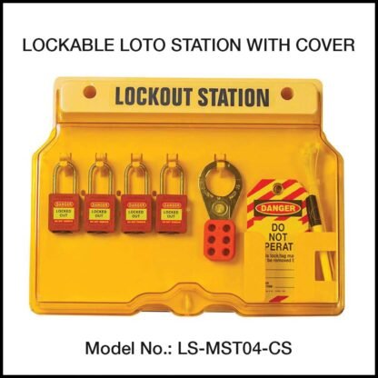 Lockable Lockout Station with content