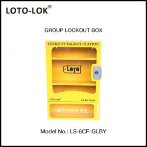 LOCKOUT STATION, STEEL, LS‐6CF-GLBY, (Empty Station)