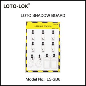 LOTO SHADOW BOARD, 6 / 12 / 24 / 36 / 50 / 100 PADLOCKS, (Empty Board)