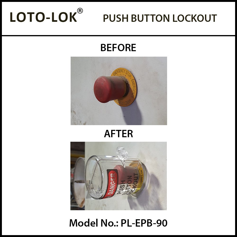 Emergency Push Button Lockout Device LOTO Panel Lockout