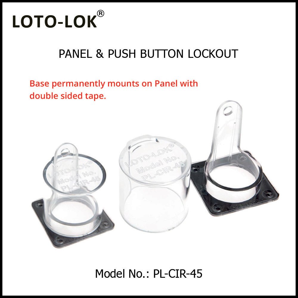 Push Button Lockout Device for Electrical Panel