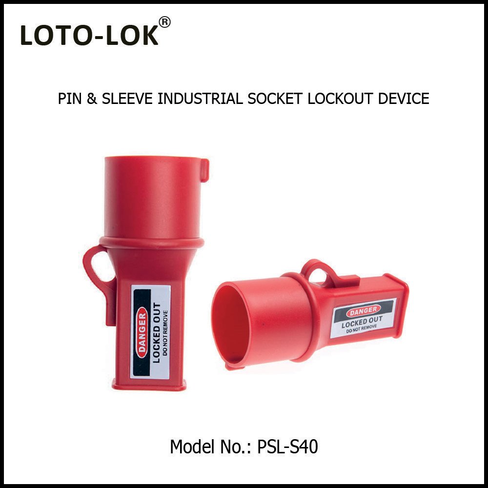 Pin & Sleeve Industrial Socket Lockout Device LOTO Safety Products