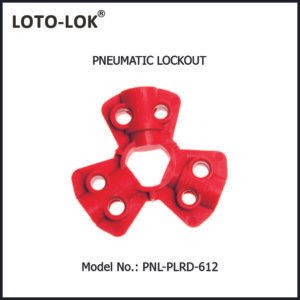 PNEUMATIC LOCKOUT, NYLON 3 WAY, PNL-PLRD-612, RED