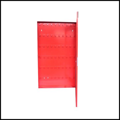 WALL_MOUNTING_RED_PADLOCK_STEEL_CABINET_WITH_60_HOOKS_CABP-STLR-60-CF
