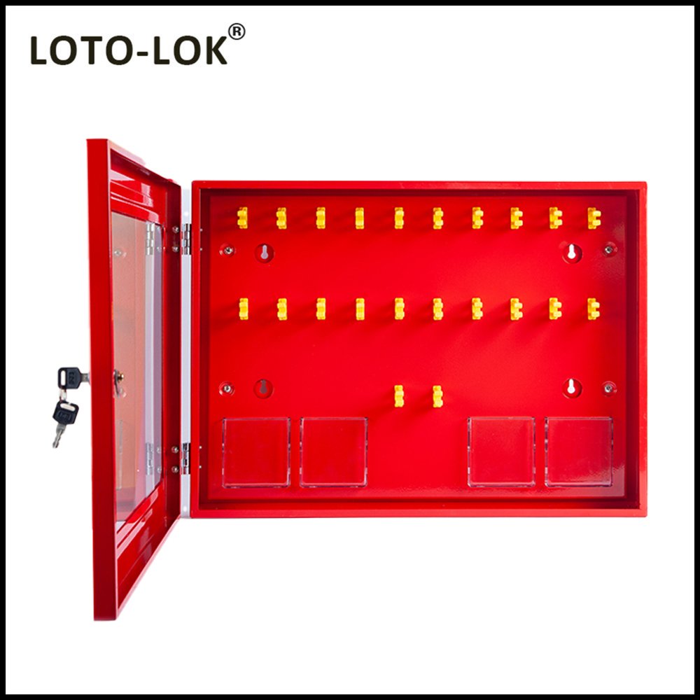 LOTO STATION, 22 HOOKS + 4 TAG POCKETS (Empty Station) - Image 2