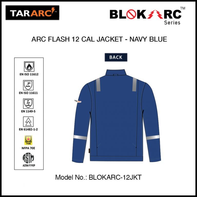 ARC FLASH JACKET (MEN), ARC RATING 12 CAL/CM² , HRC 2 LOTO SAFETY PRODUCTS