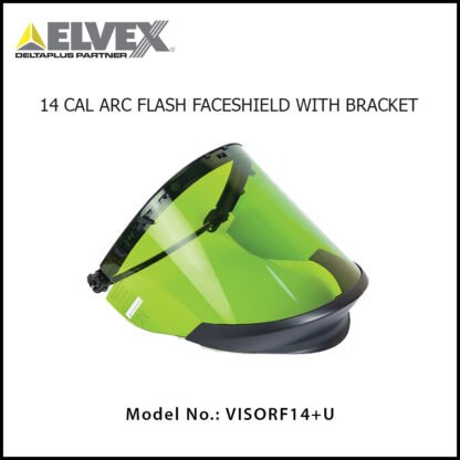 ELVEX_DELTAPLUS_14_CAL_ARC_FLASH_FACESHIELD_WITH_BRACKET_VISORF14+U