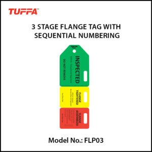 3 STAGE FLANGE TAGS WITH SEQUENTIAL NUMBERING