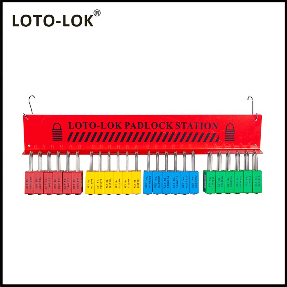 LOCKOUT_TAGOUT_PADLOCK_STATION_WITH_4_SLOTS_TO_STORE_6_EACH_LOCKS_PS‐HANG24-CS