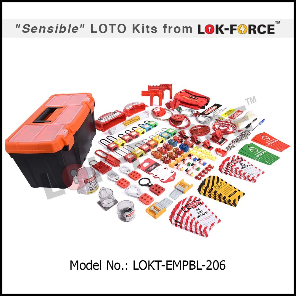 LOTO ELECTRO-MECHANICAL KIT PLASTIC TOOL BOX - LARGE - Image 2