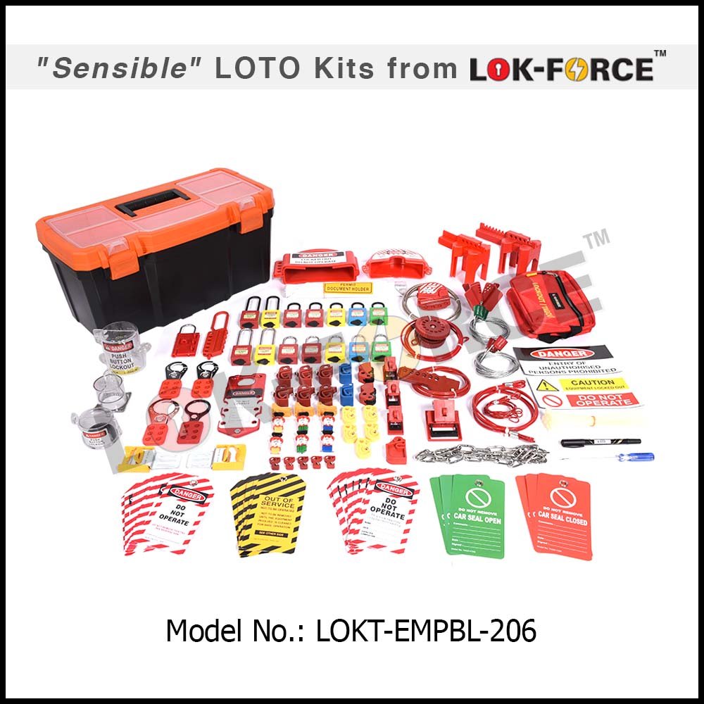 LOTO ELECTRO-MECHANICAL KIT PLASTIC TOOL BOX - LARGE - Image 3