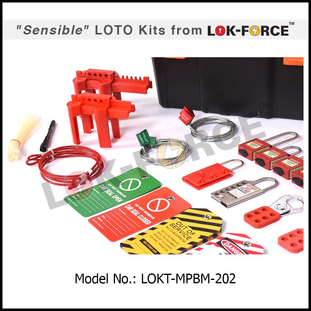 LOTO MECHANICAL KIT PLASTIC TOOL BOX - MEDIUM - LOTO SAFETY PRODUCTS