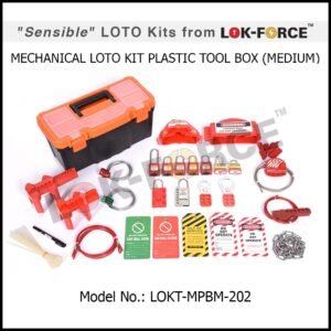 LOTO MECHANICAL KIT PLASTIC TOOL BOX – MEDIUM