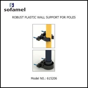 ROBUST PLASTIC WALL SUPPORT FOR POLES