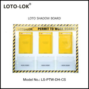 LOTO SHADOW BOARD, PERMIT TO WORK BOARD (With Contents)