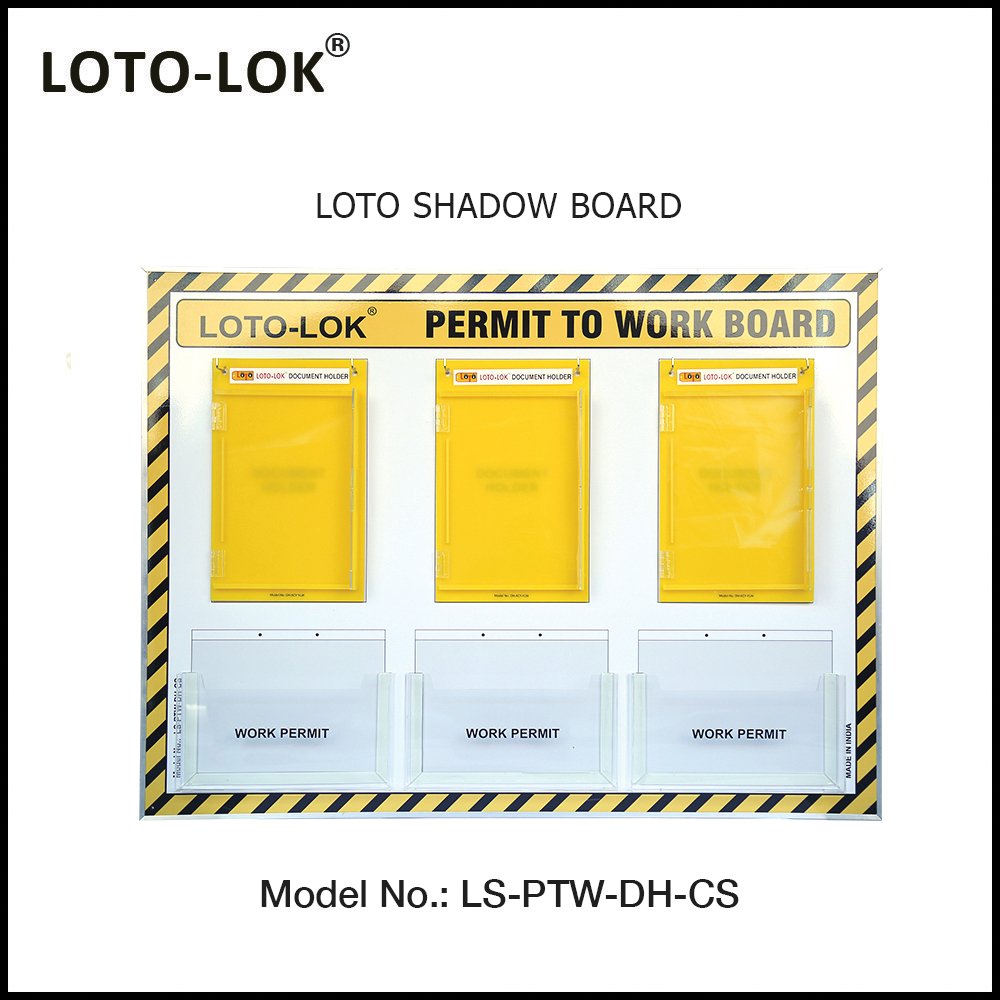 LOTO-LOK_STATION_PERMIT_TO_WORK_BOARD_DOCUMENT_HOLDER_PLASTIC_FOLDERS_COMPLETE_SET
